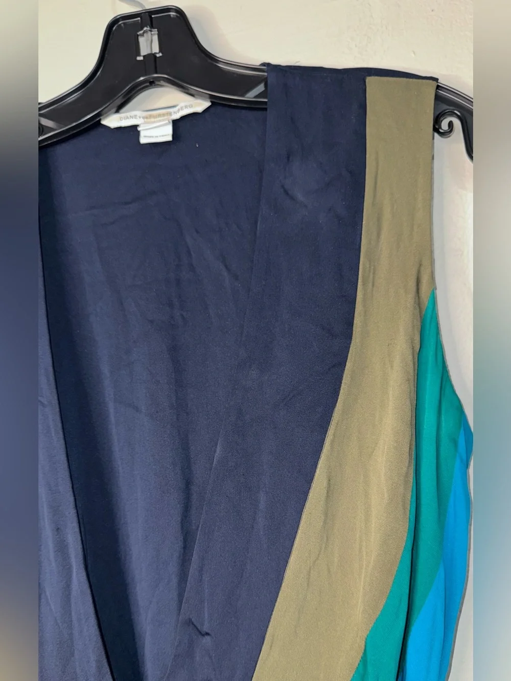 Diane Von Furstenberg Penelope Silk Sleeveless Wrap Midi Dress - Picture 5 of 16